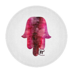 Planche À Découper Vin Stain Hamsa Art
