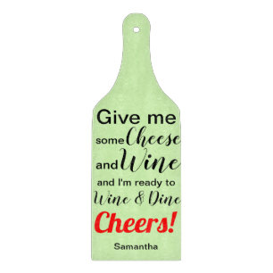 Planche À Découper Vin vert Humour verre