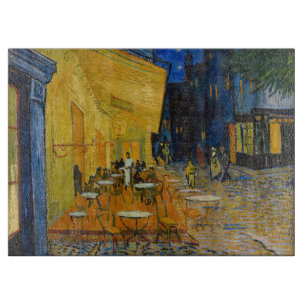 Planche À Découper Vincent van Gogh - Café Terrasse en soirée