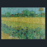 Planche À Découper Vincent van Gogh - Champ avec Iris près d'Arles<br><div class="desc">Champ avec Irises près d'Arles / Vue d'Arles avec Irises dans l'avant-plan - Vincent van Gogh,  Huile sur toile,  1888</div>