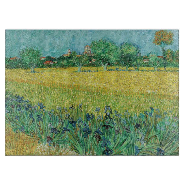 Planche À Découper Vincent van Gogh - Champ avec Iris près d'Arles (Devant)