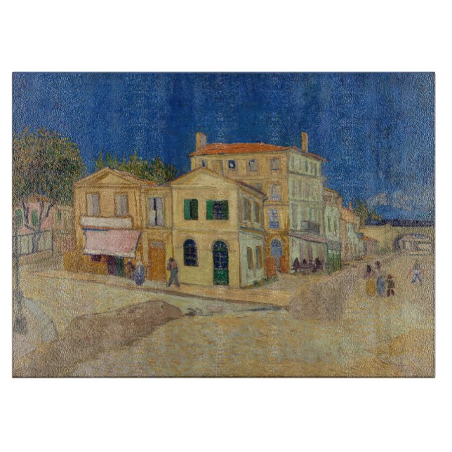 Planche À Découper Vincent van Gogh - Maison Jaune / Rue (Devant)