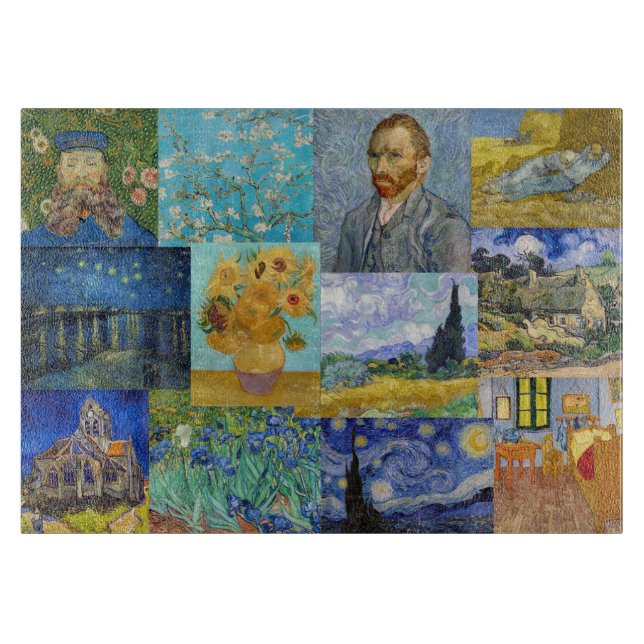 Planche À Découper Vincent Van Gogh - Masterpieces Patchwork (Devant)