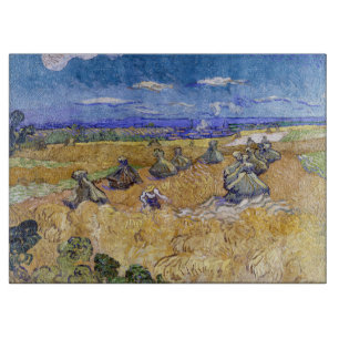 Planche À Découper Vincent van Gogh - Meules de blé avec des moissonn