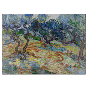 Planche À Découper Vincent van Gogh - Oliviers : ciel bleu brillant