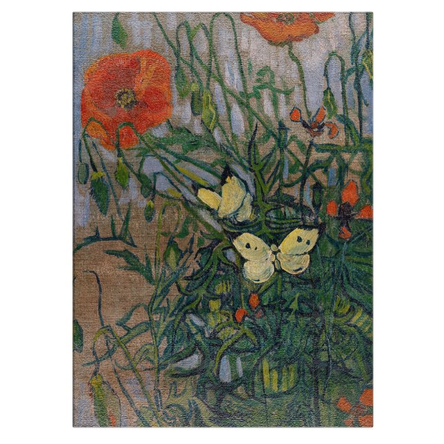 Planche À Découper Vincent van Gogh - Papillons et Coquelicots (Créateur téléchargé)
