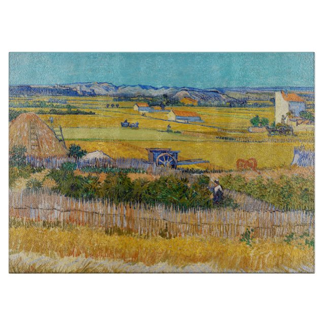 Planche À Découper Vincent van Gogh - Récolte à La Crau (Devant)