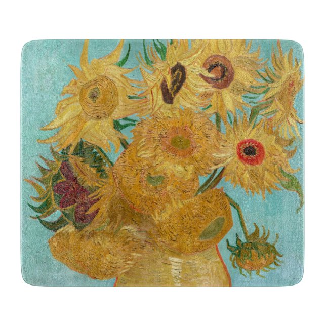 Planche À Découper Vincent Van Gogh - Vase avec douze tournesols (Devant)