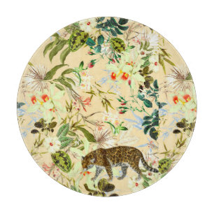 Planche À Découper Vintage Flower Jungle Tropical