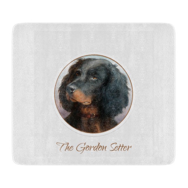 Planche À Découper Vintage Gordon Setter (Devant)