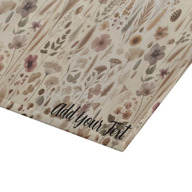 Planche À Découper Vintage Herbarium Pressed Flower Botanical (Coin)