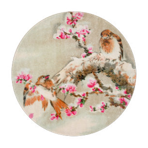 Planche À Découper Vintage japonais sur une branche