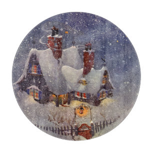 Planche À Découper Vintage Noël, Atelier du Père Noël Pôle Nord