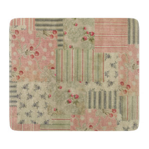 Planche À Découper Vintage Shabby Chic Cherry Floral Découpage