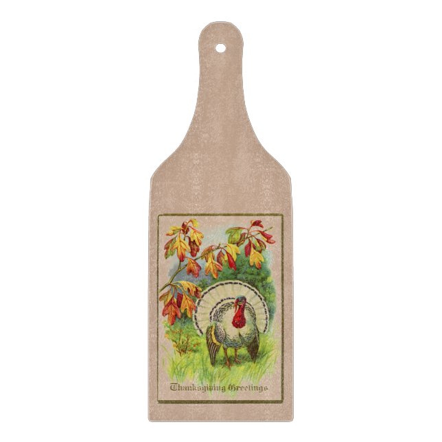 Planche À Découper Vintage Turquie blanche (Devant)