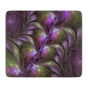 Planche À Découper Violet Abstrait violet violet kaki fractal