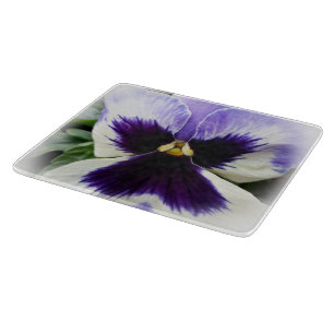 Planche À Découper violet foncé sur pensée blanche