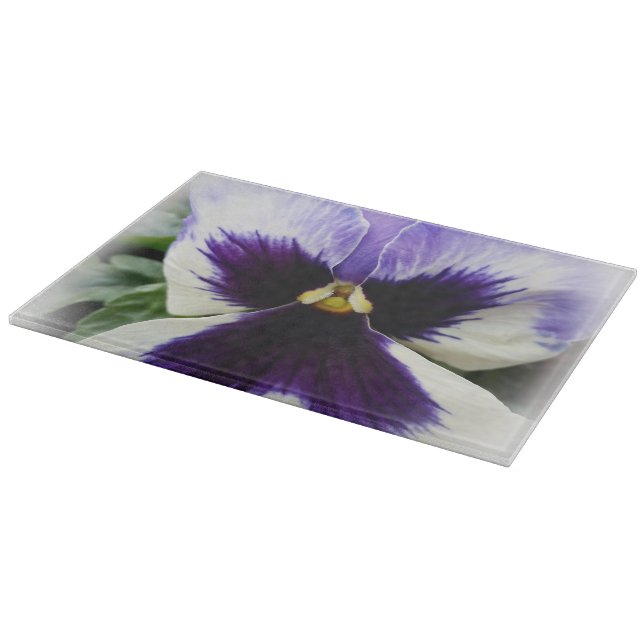 Planche À Découper violet foncé sur pensée blanche (Coin)