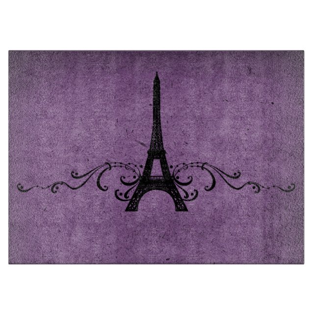 Planche À Découper Violet Vintage Français (Devant)
