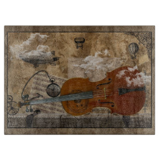 Planche À Découper Violoncelle de Steampunk
