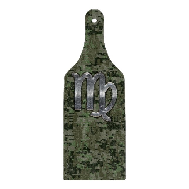 Planche À Découper Virgo Zodiac Connexion Camouflage numérique vert (Devant)