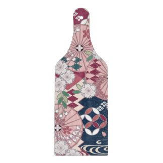 Planche À Découper Vitrail japonais floral traditionnel Sakura rose