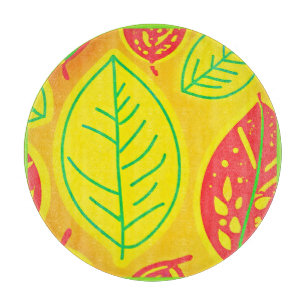 Planche À Découper Vivid Coloré Feuille Élégance Art