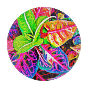Planche À Découper Vivid Elegance Feuille Motif
