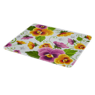 Planche À Découper Vivid fleurs de pansement