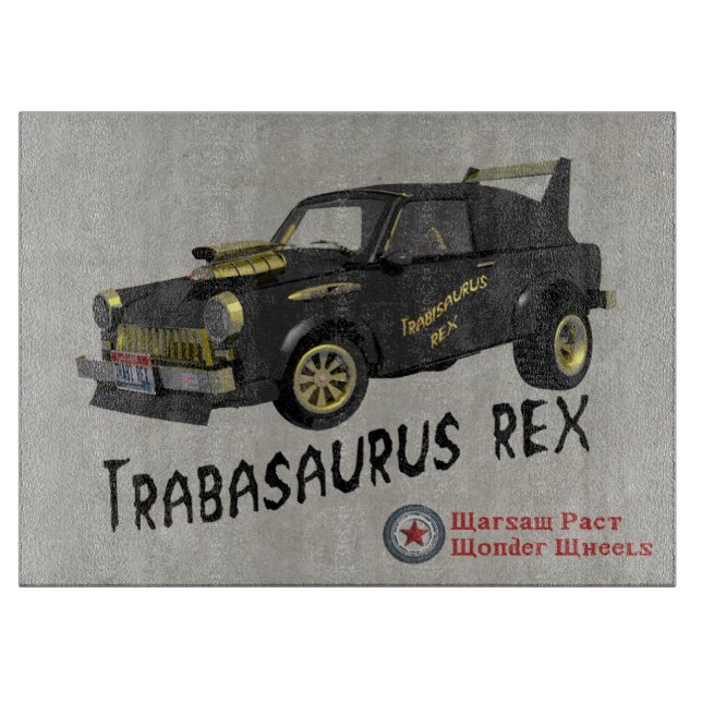 Planche À Découper Voiture Trabant Est Allemande Personnalisée (Devant)