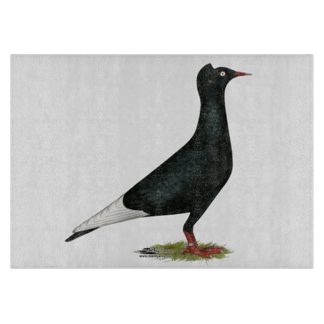 Planche À Découper Vol Casquette noir Pigeon (Devant)