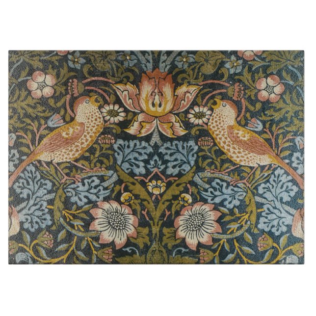 Planche À Découper Voleurs de fraises motif antique William Morris (Devant)