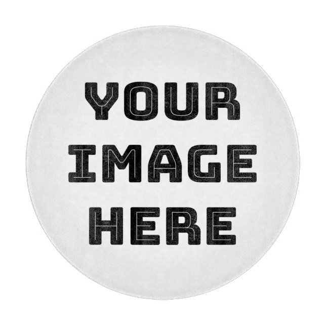 Planche À Découper Votre image ici Plate de mélamine (Devant)