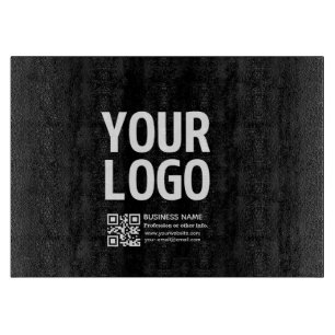 Planche À Découper Votre logo avec code QR et texte modifiables