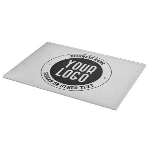 Planche À Découper Votre logo ou conception d'entreprise Texte édit