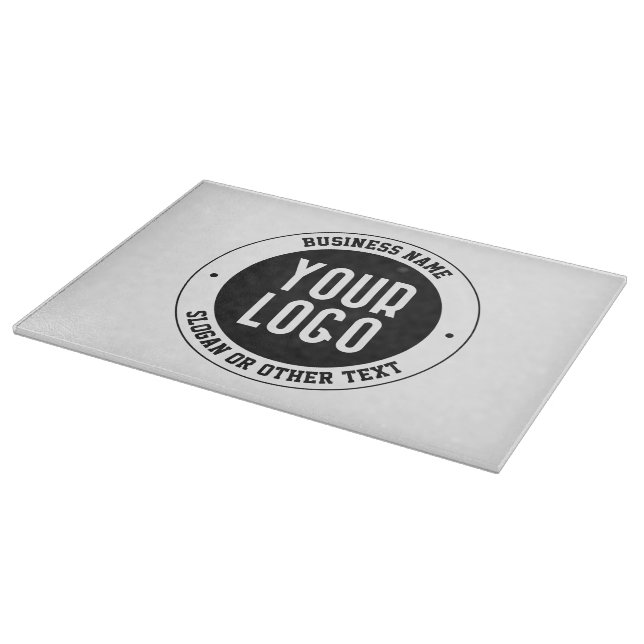 Planche À Découper Votre logo ou conception d'entreprise | Texte édit (Coin)