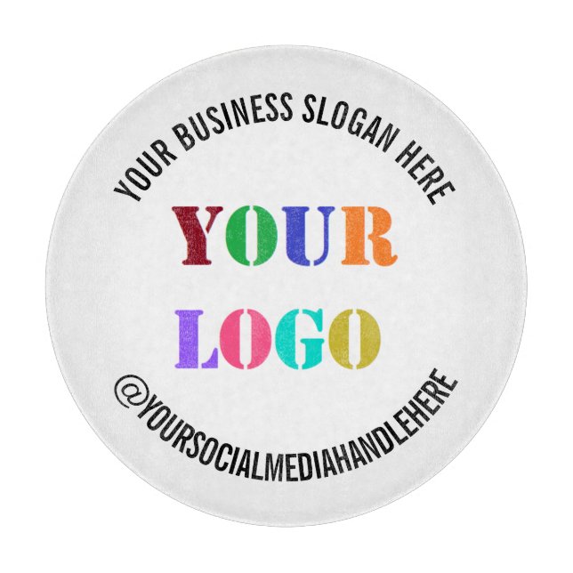 Planche À Découper Votre logo Social Media Name Cutboard (Devant)