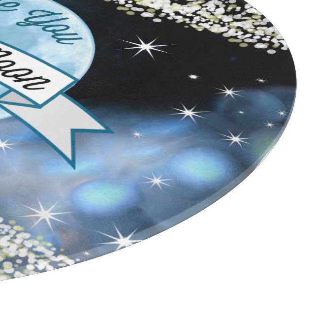 Planche À Découper Vous aimez à la Lune et le Motif de l'histoire (Coin)