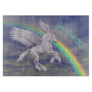 Planche À Découper Vous Avez Ce Flying Unicorn Rainbow Inspirational