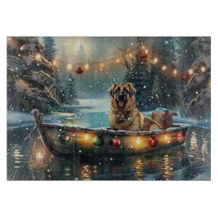 Planche À Découper Voyage de fête de Noël du berger anatolien
