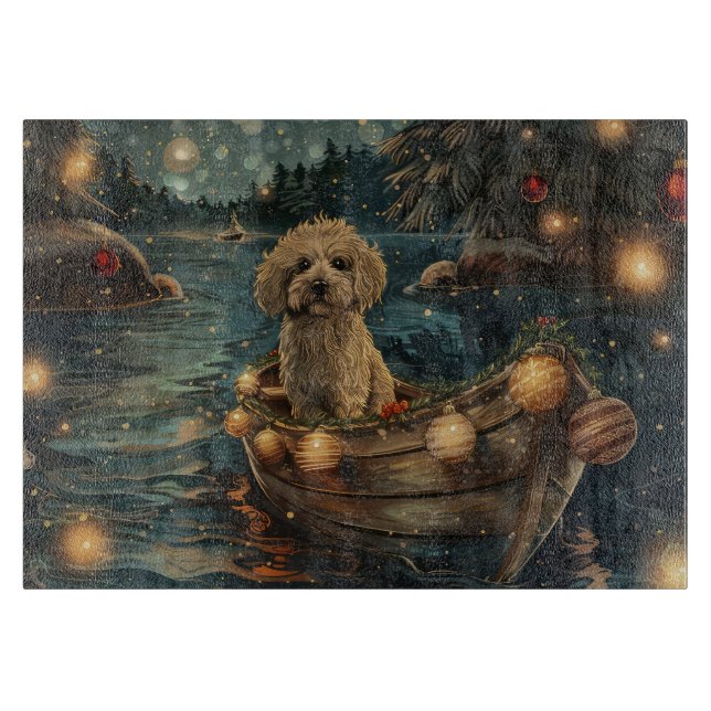 Planche À Découper Voyage de fête de Noël havanais (Devant)