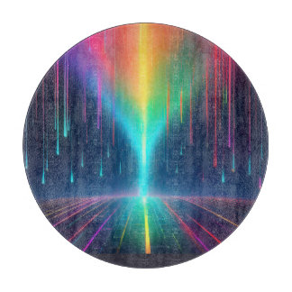 Planche À Découper Voyage en goutte arc-en-ciel