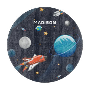 Planche À Découper Voyage personnalisé dans l'espace dans la galaxie