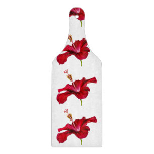 Planche À Découper Vue latérale de l'Hibiscus rouge