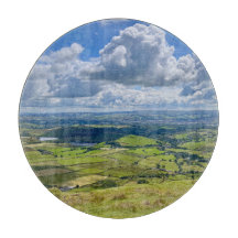 Vue paisible depuis Pendle Hill...