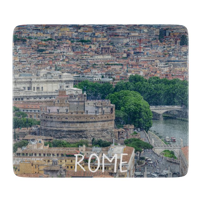 Planche À Découper Vue sur le centre historique de Rome (Devant)