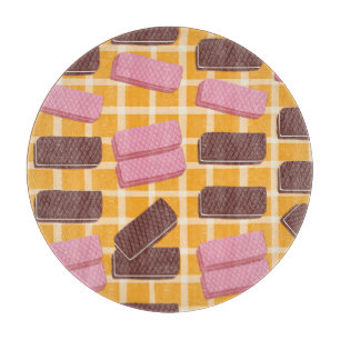 Planche À Découper Wafers aromatisés Arrière - plan sans soudure