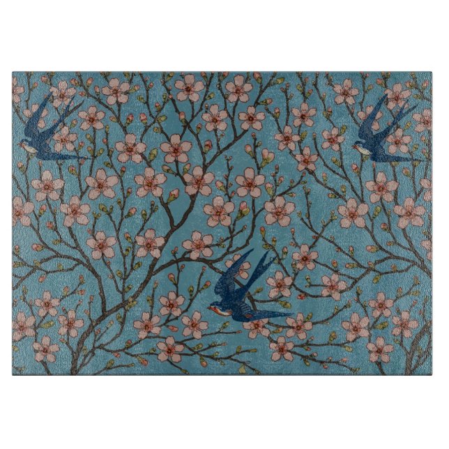 Planche À Découper Walter Crane Almond Blossom & Swallow (Devant)