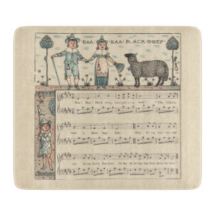 Planche À Découper Walter Crane Baa Baa Mouton Noir Comptine