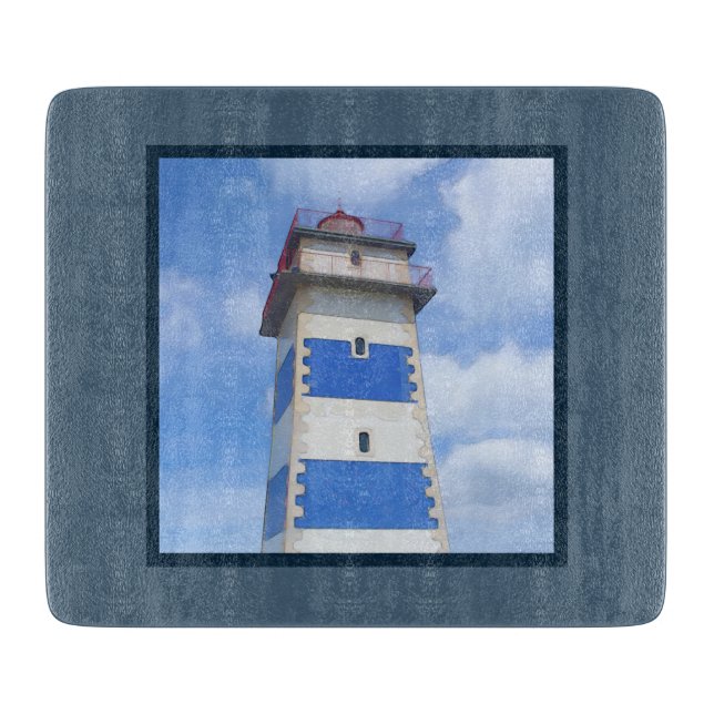 Planche À Découper Watercolor lighthouse (Devant)